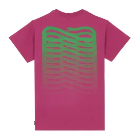 T-shirt Uomo Propaganda Ribs Viola / Verde