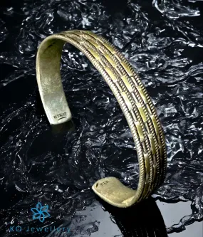 The Bricked Silver Open Bracelet