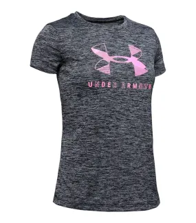 Under Armour Big Logo Twist Girl's Short Sleeve Shirt