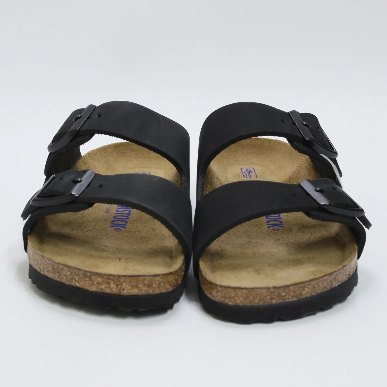 Womens Birkenstock Arizona Two Strap Black Nubuck