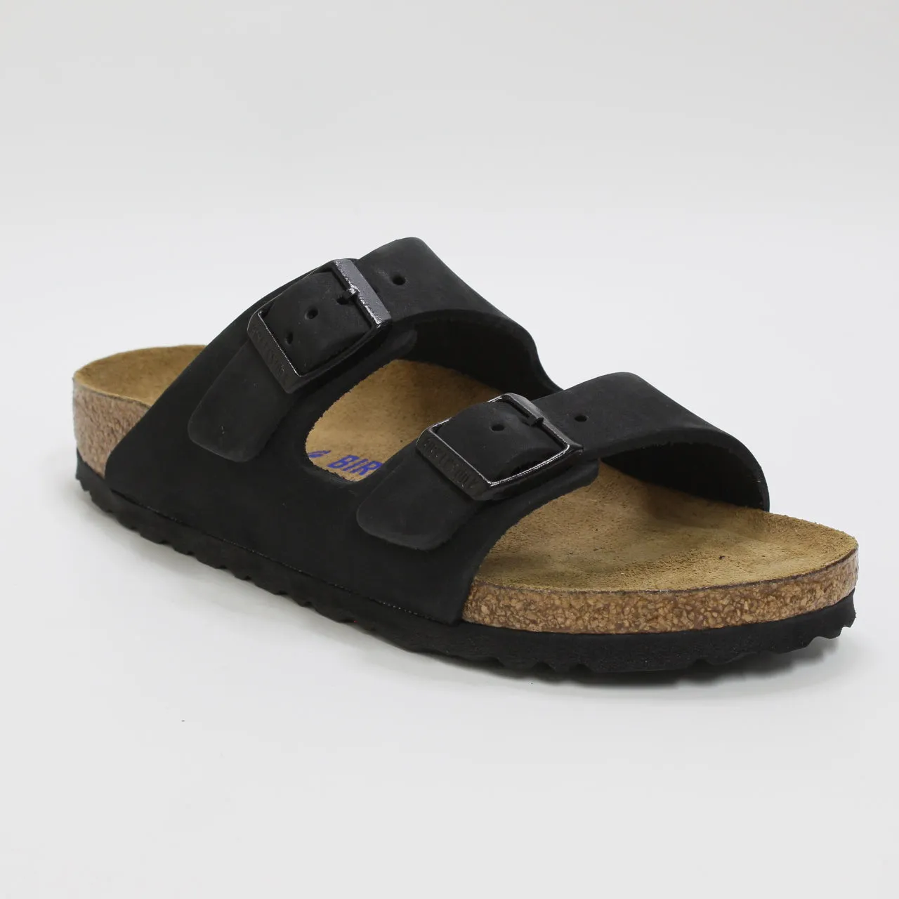 Womens Birkenstock Arizona Two Strap Black Nubuck