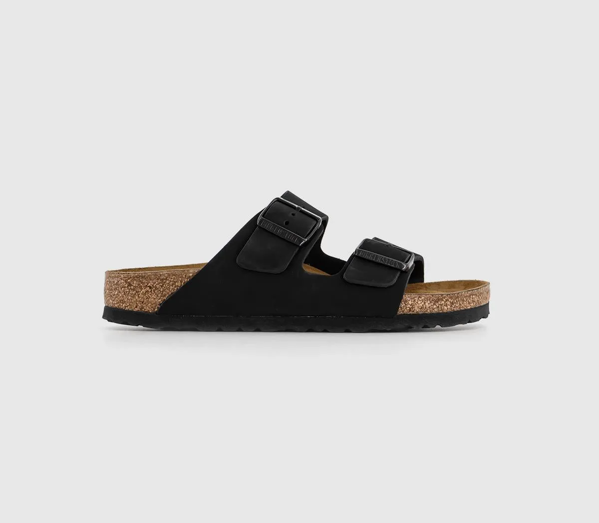 Womens Birkenstock Arizona Two Strap Black Nubuck