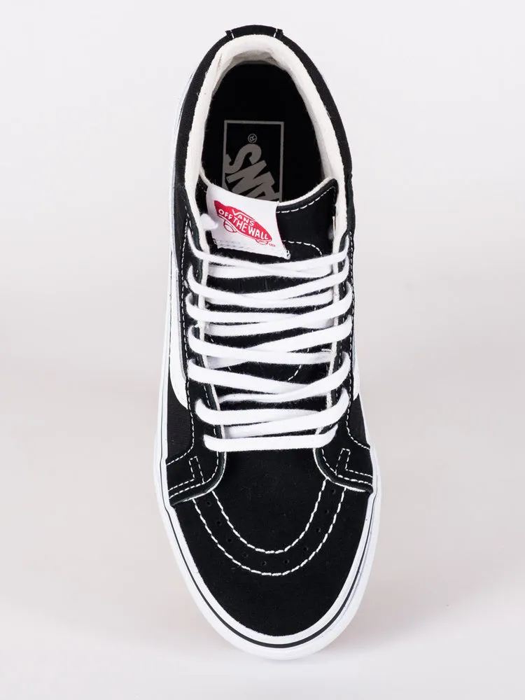 WOMENS SK8 HI SLIM BLACK/WHITE SNEAKERS